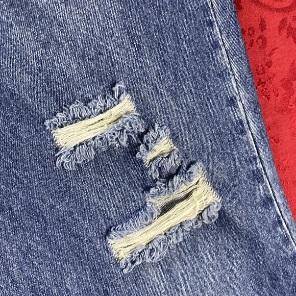 Rock & Roll Jeans Womens 30x30 Blue High Rise Palazzo Flare Wide Denim Boho NEW - Picture 11 of 16